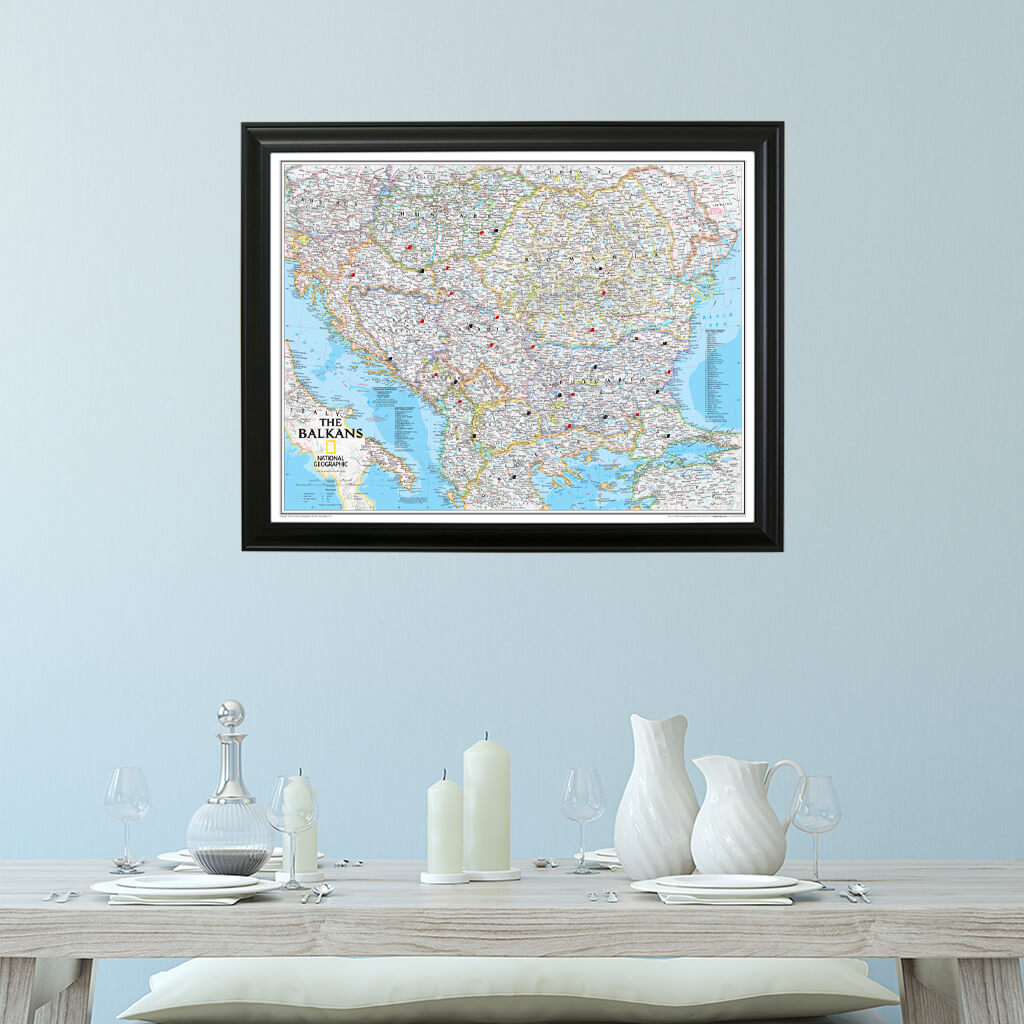 Canvas Classic Balkans - Black Frame