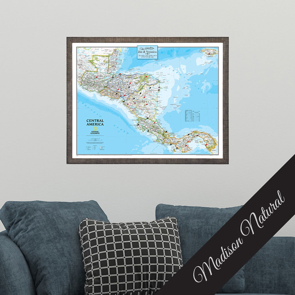 Canvas Classic Central America - Madison Natural Premium Frame