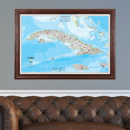 Canvas Classic Cuba - Solid Wood Cherry Frame