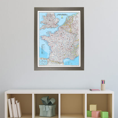 Canvas Classic France Belgium and The Netherlands - Barnwood Gray Frame