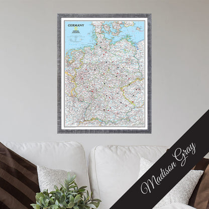 Canvas Classic Germany - Madison Gray Premium Frame