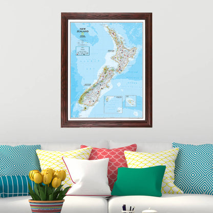 Canvas Classic New Zealand - Solid Wood Cherry Frame