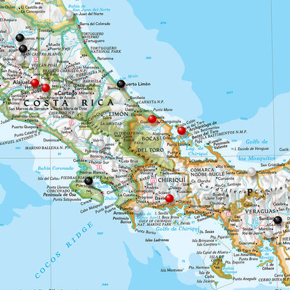 Canvas Classic Central America Close Up