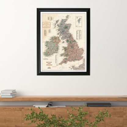 Canvas Executive Britain and Ireland - Black Frame