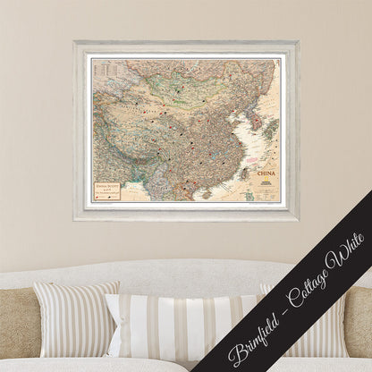 Canvas Executive China - Brimfield Cottage White Premium Frame