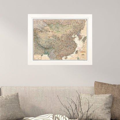 Canvas Executive China - Textured White Frame
