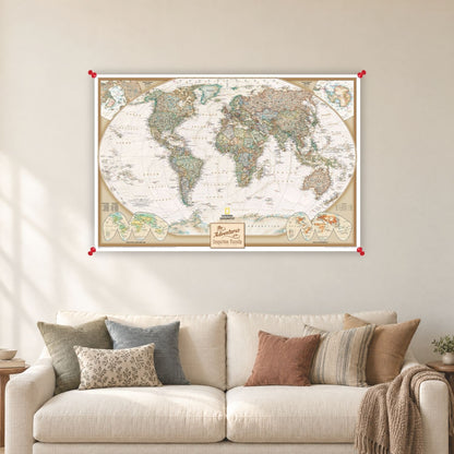 Executive World Canvas Poster - Multiple Sizes