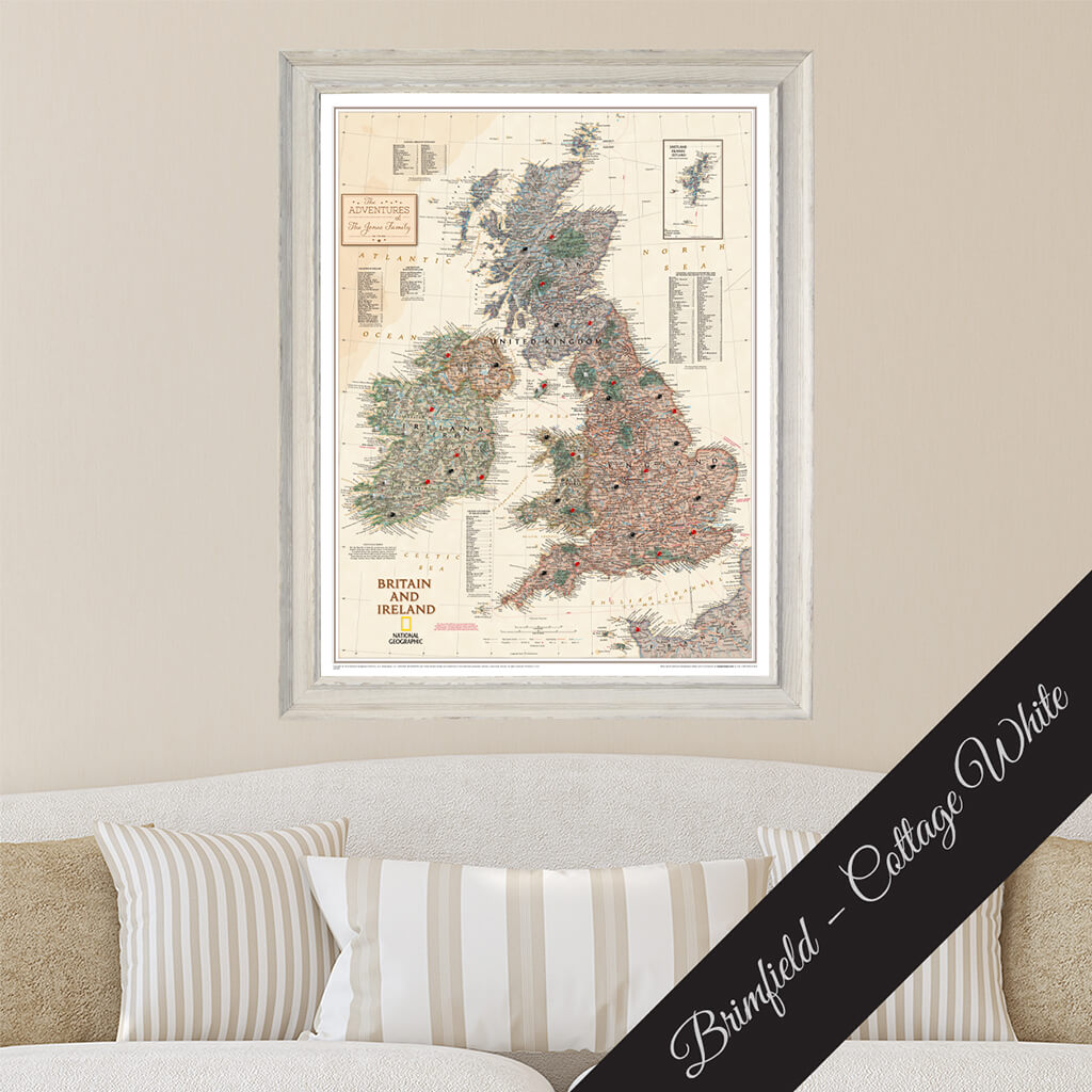 Canvas Executive Britain and Ireland - Brimfield Cottage White Premium Frame