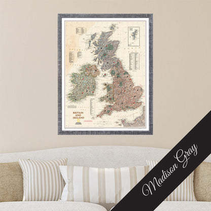 Canvas Executive Britain and Ireland - Madison Gray Premium Frame