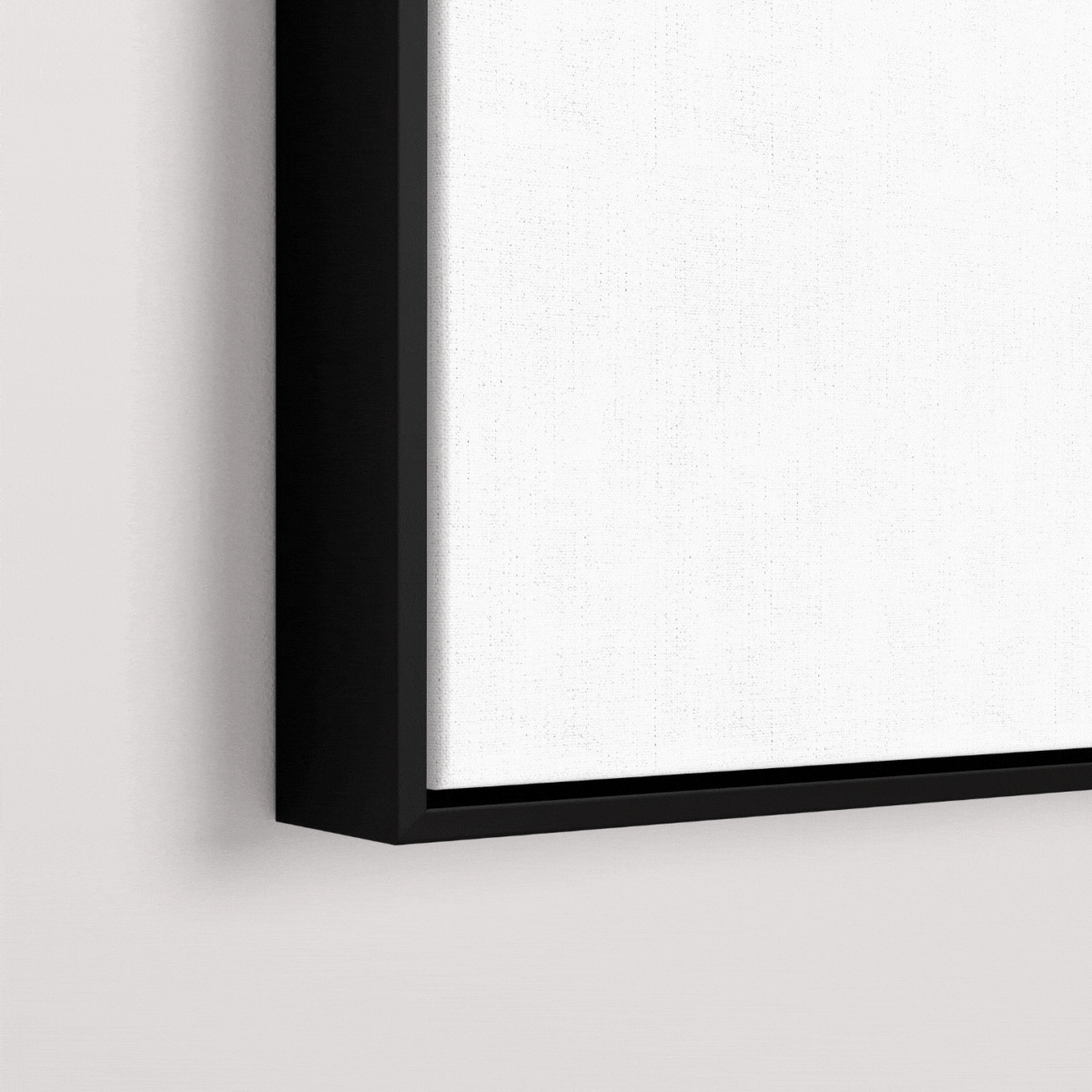 close up of frame options 