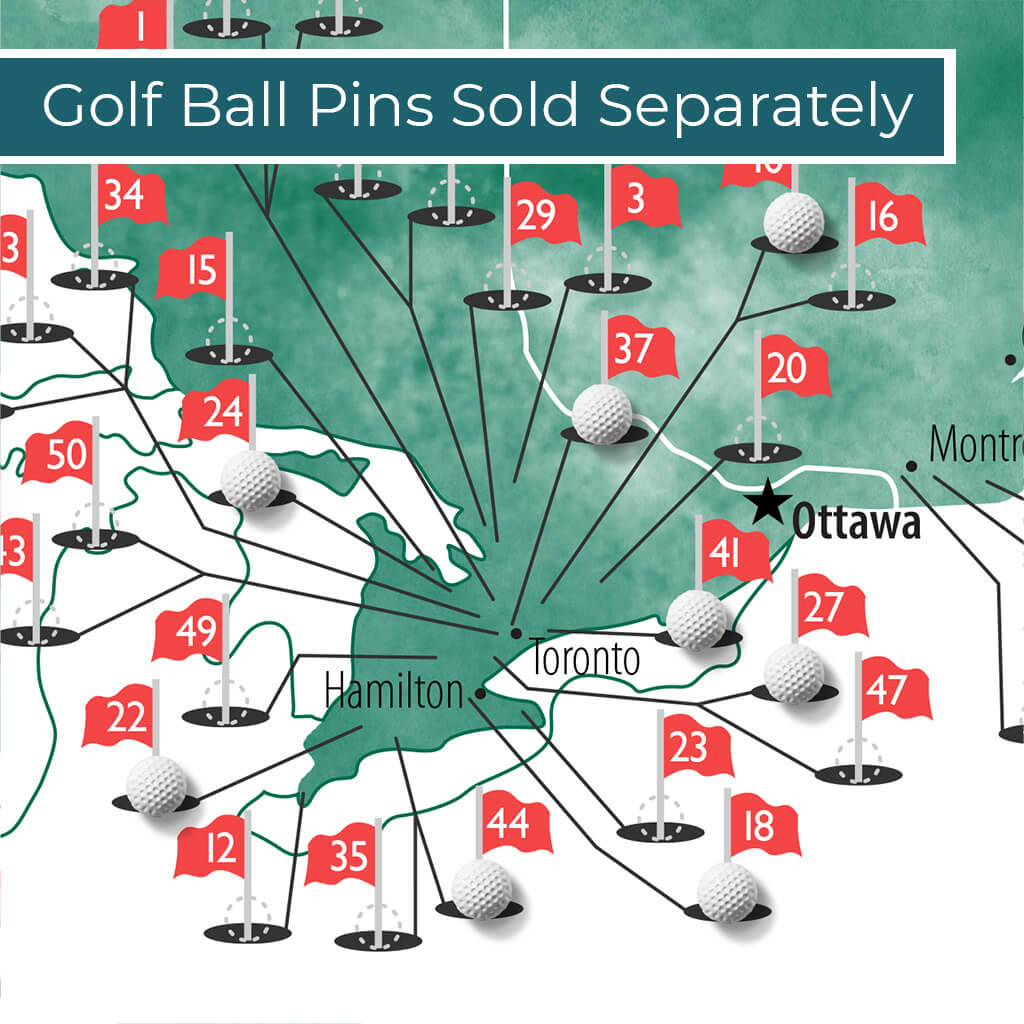 Cast Metal Golf Ball Push Pins Sold Separately