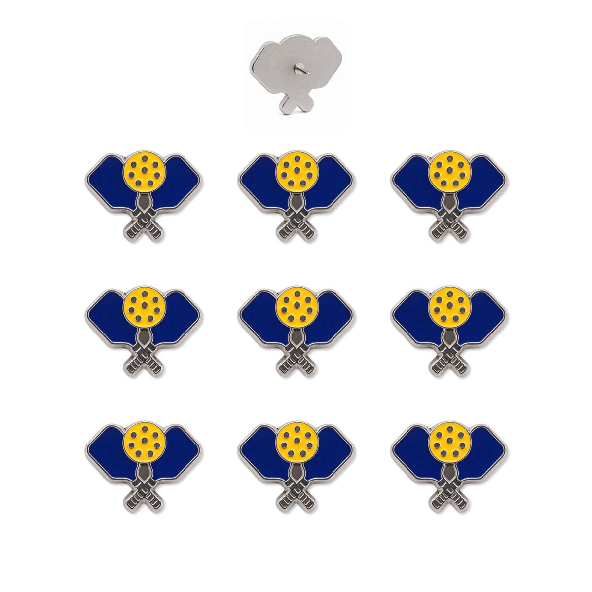 Pickleball Push Pins - Enamel Map & Lapel Pins - Pickleball Gift