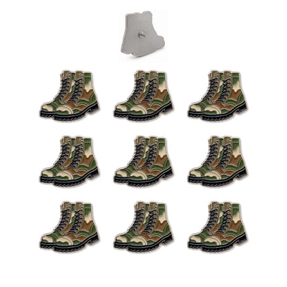 Military Push Pins - Camo Combat Boots Map & Lapel Pins