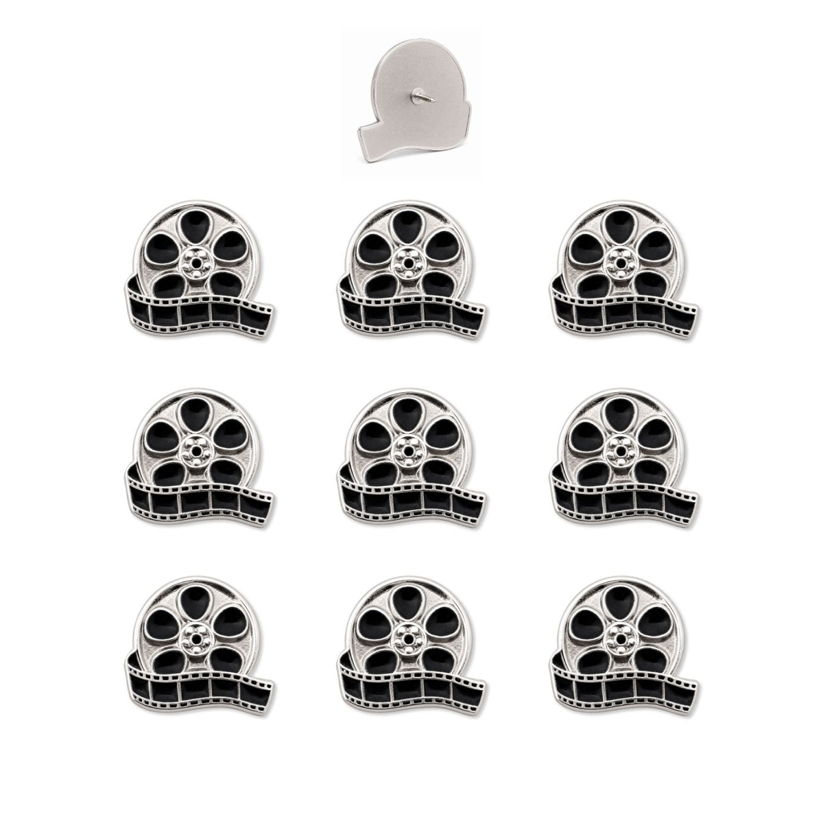 Movie Reel Push Pins - Film Enamel Map & Lapel Pins