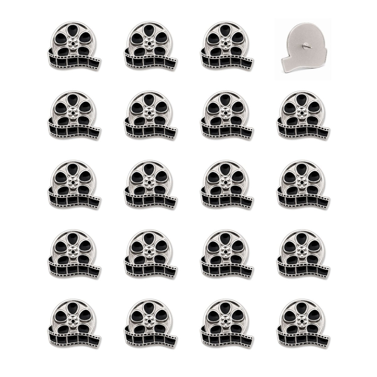 Movie Reel Push Pins - Film Enamel Map & Lapel Pins