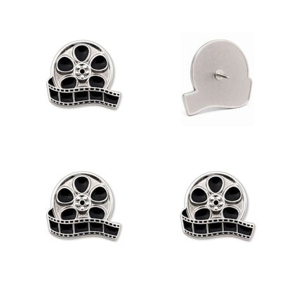 Movie Reel Push Pins - Film Enamel Map & Lapel Pins