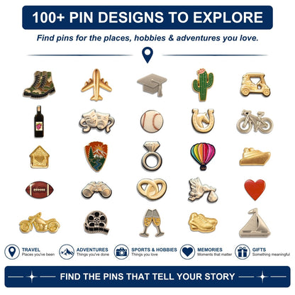 Cactus Push Pins - Desert Enamel Map & Lapel Pins