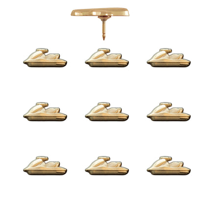 Jet Ski Push Pin Gold pack of 10