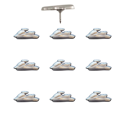 Jet Ski Push Pin Silver pack of 10
