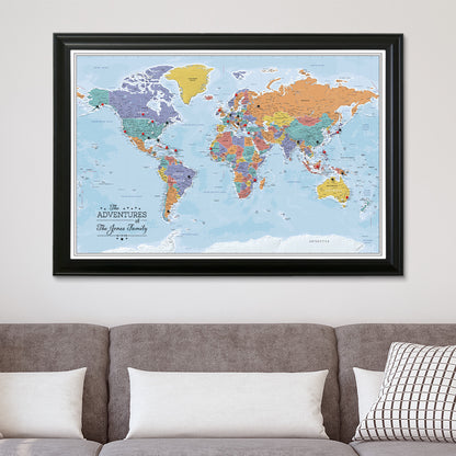 Blue Oceans World Canvas Poster - Multiple Sizes