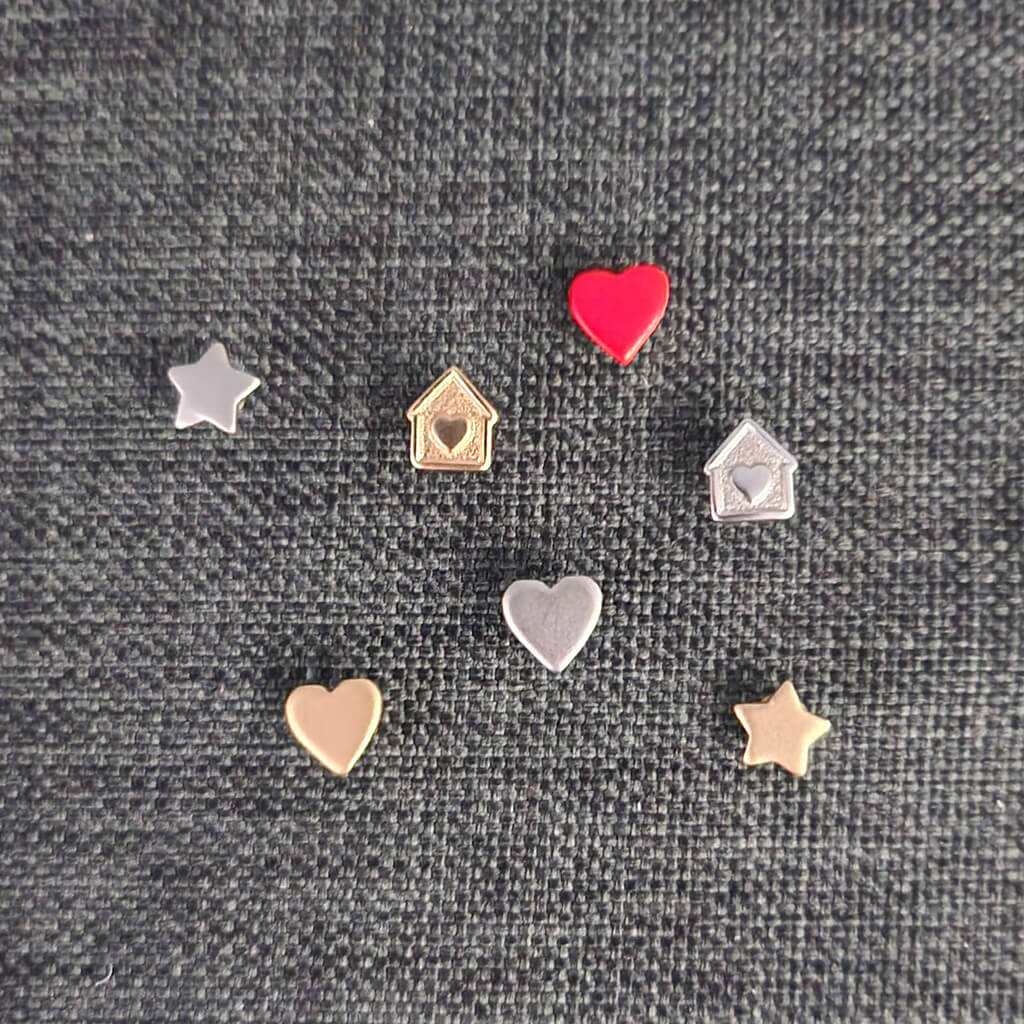 Mini Push Pins - Sold In Sets of 4
