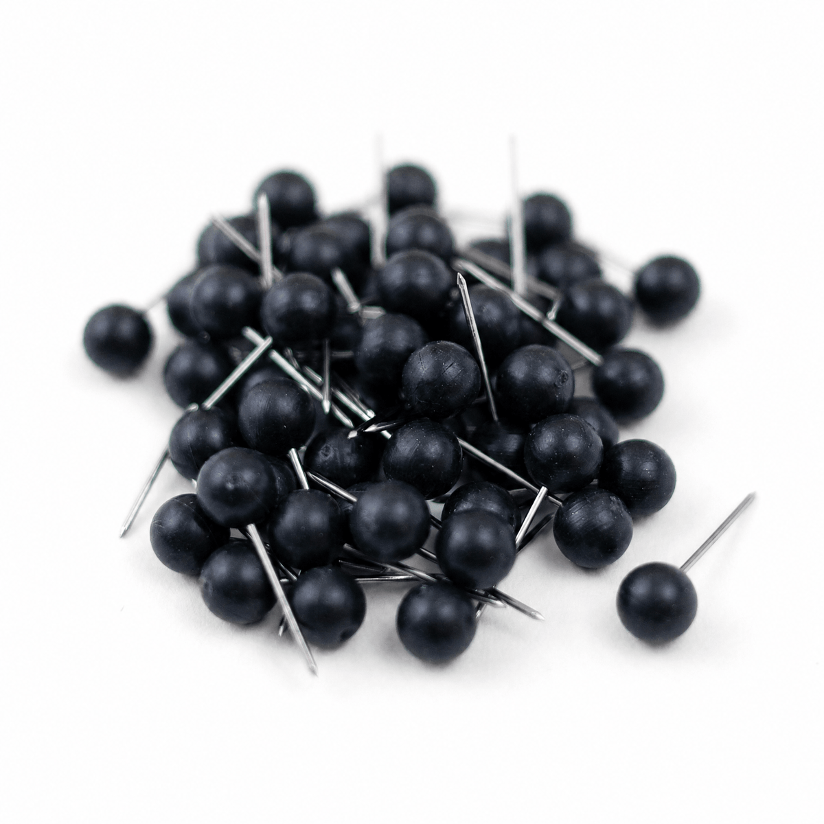 Map Pins in Black, Red, and White - Pack of 150