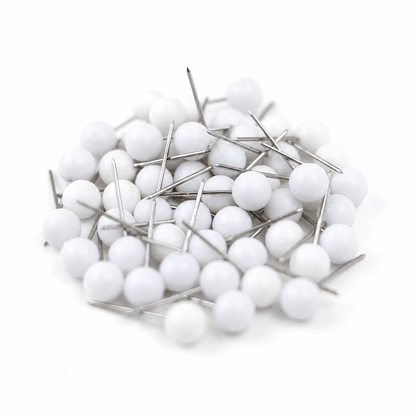 Map Pins in Black, Red, and White - Pack of 150