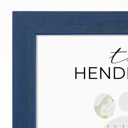 Closeup of Canvas Print Texture on Baby Nursery Map Print