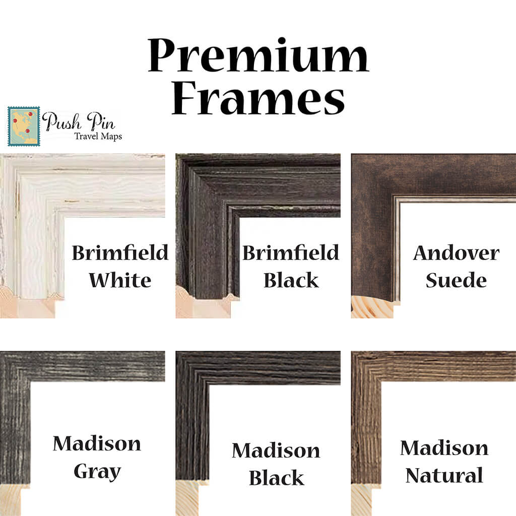 Canvas Classic Central America Premium Frame Options