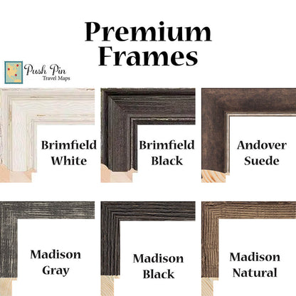 Canvas Classic Central America Premium Frame Options