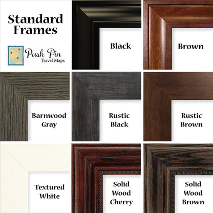 Canvas Classic Britain and Ireland Standard Frame Options