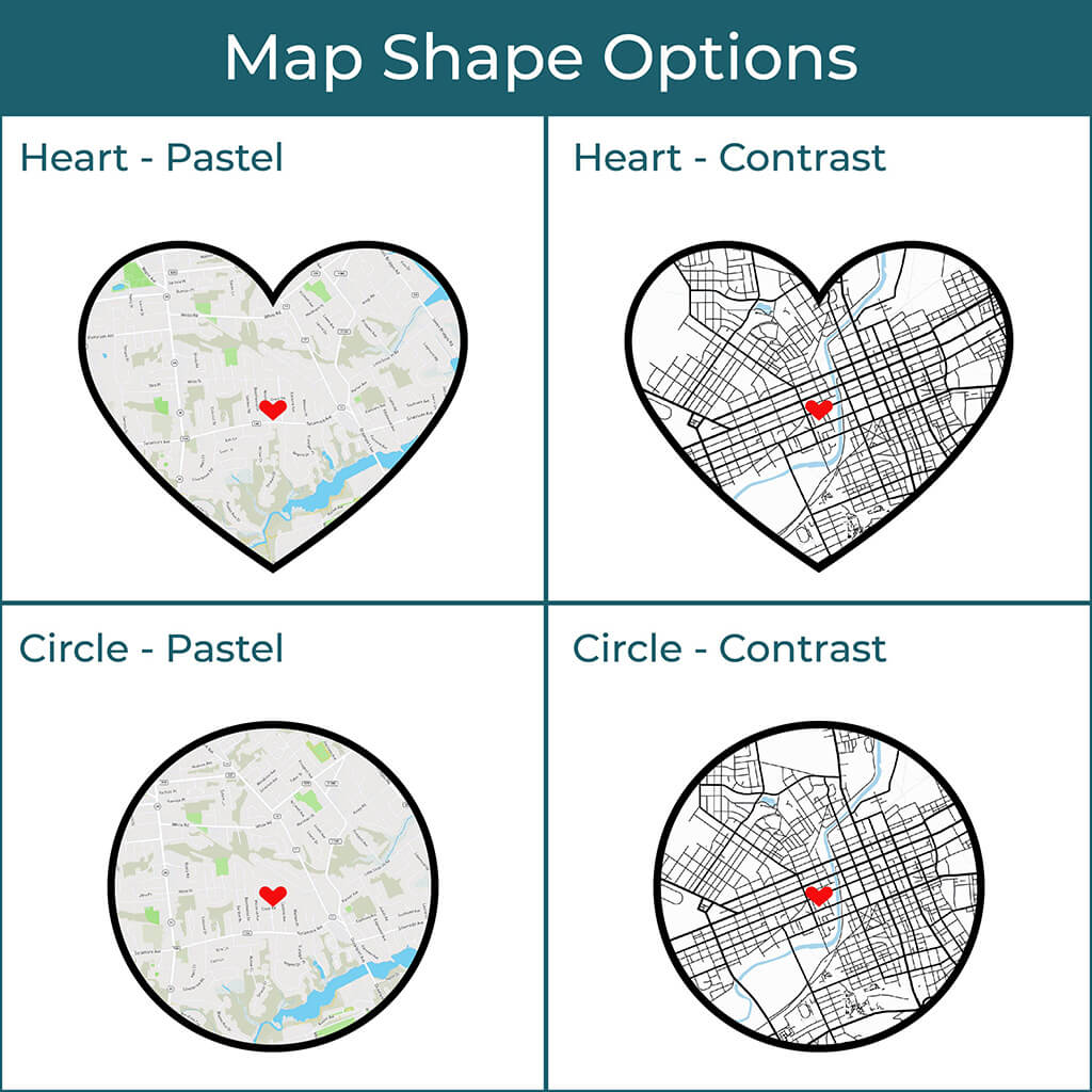 Choose Your Map Color and Shape