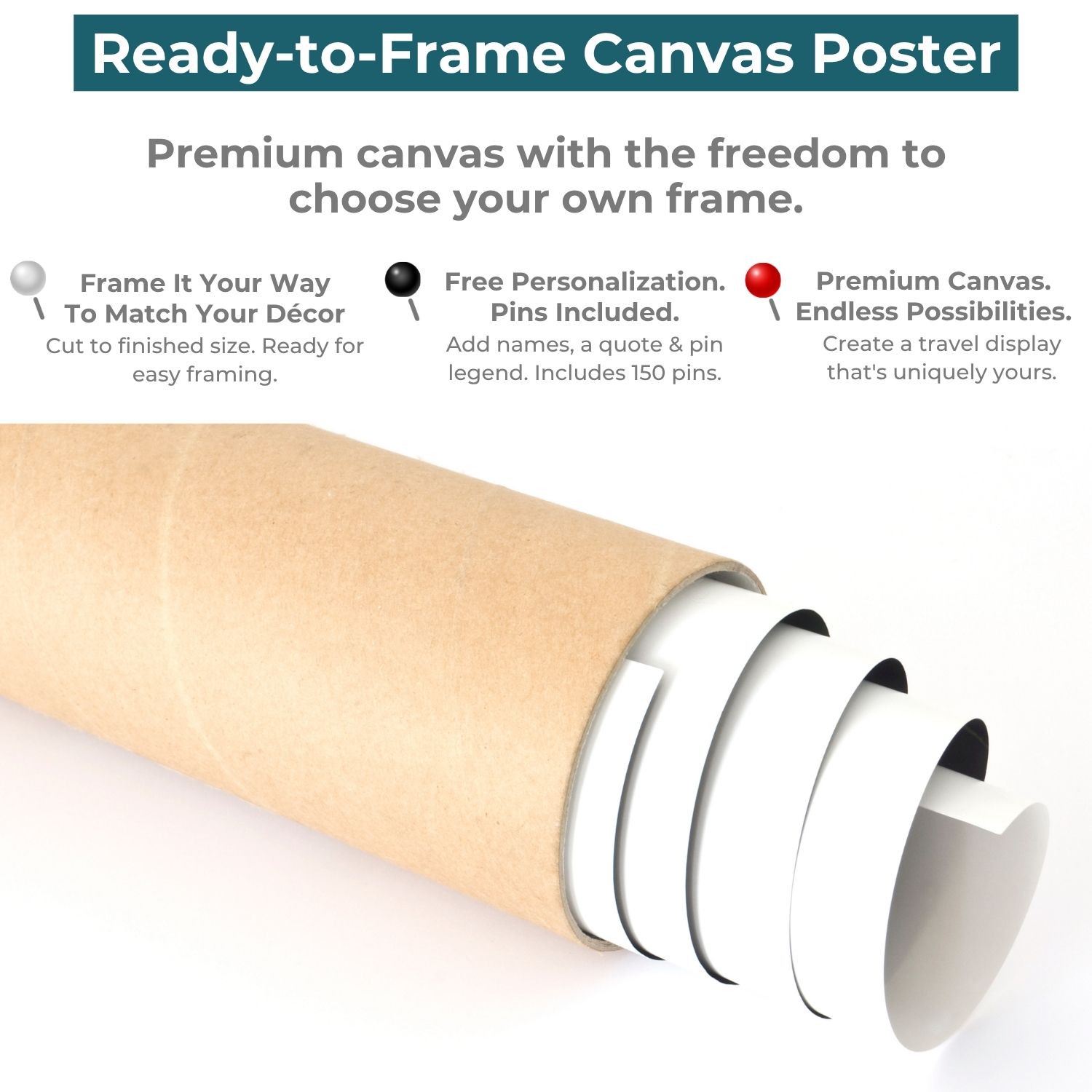 Executive World Canvas Poster - Multiple Sizes