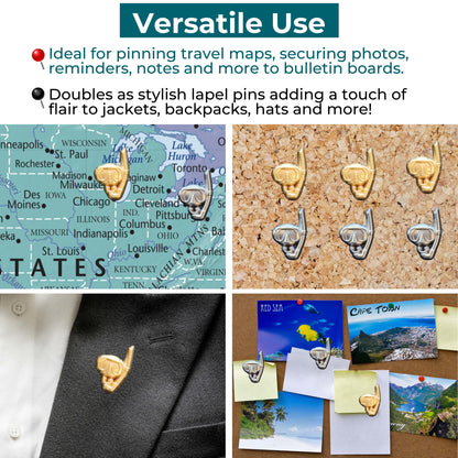 Snorkel Mask Push Pins Versatile Uses