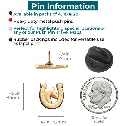 Horse and Horseshoe Pins Information