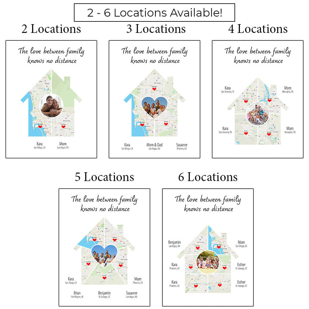 2 - 6 map locations examples