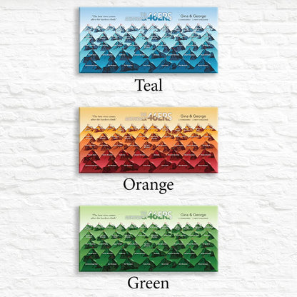 Adirondack 46ers Bucket List Pin List Color Schemes