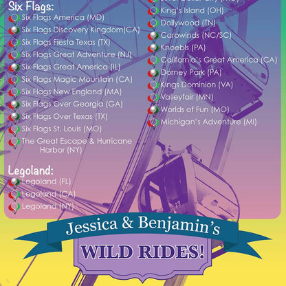 Amusement Parks Bucket List Closeup