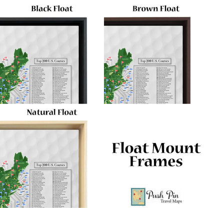 Optional Float Frame Colors for 24x36 size only