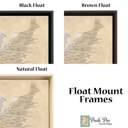 Optional Float Frame Colors for 24 x 36 size only