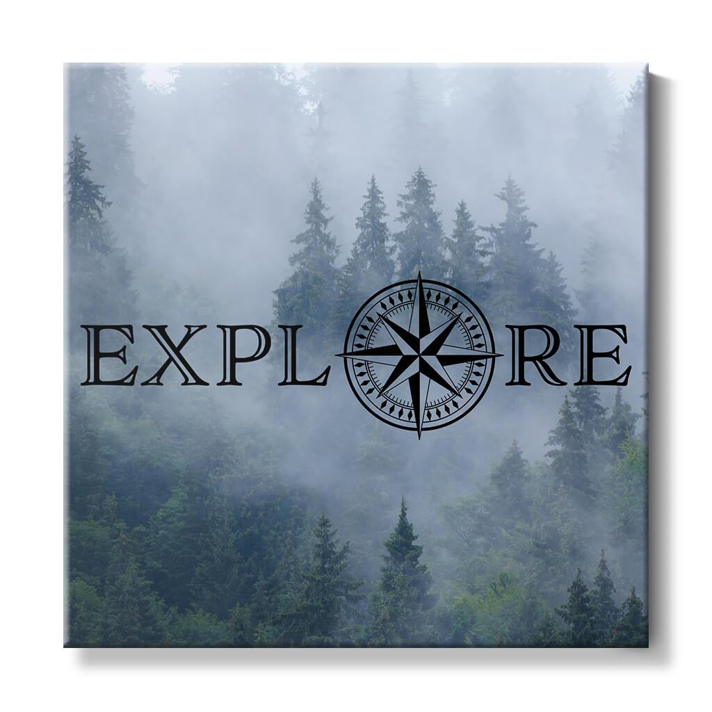 Explore - Travel Art - Misty Forest - Close Up