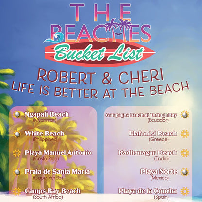 The Beaches Bucket List closeup