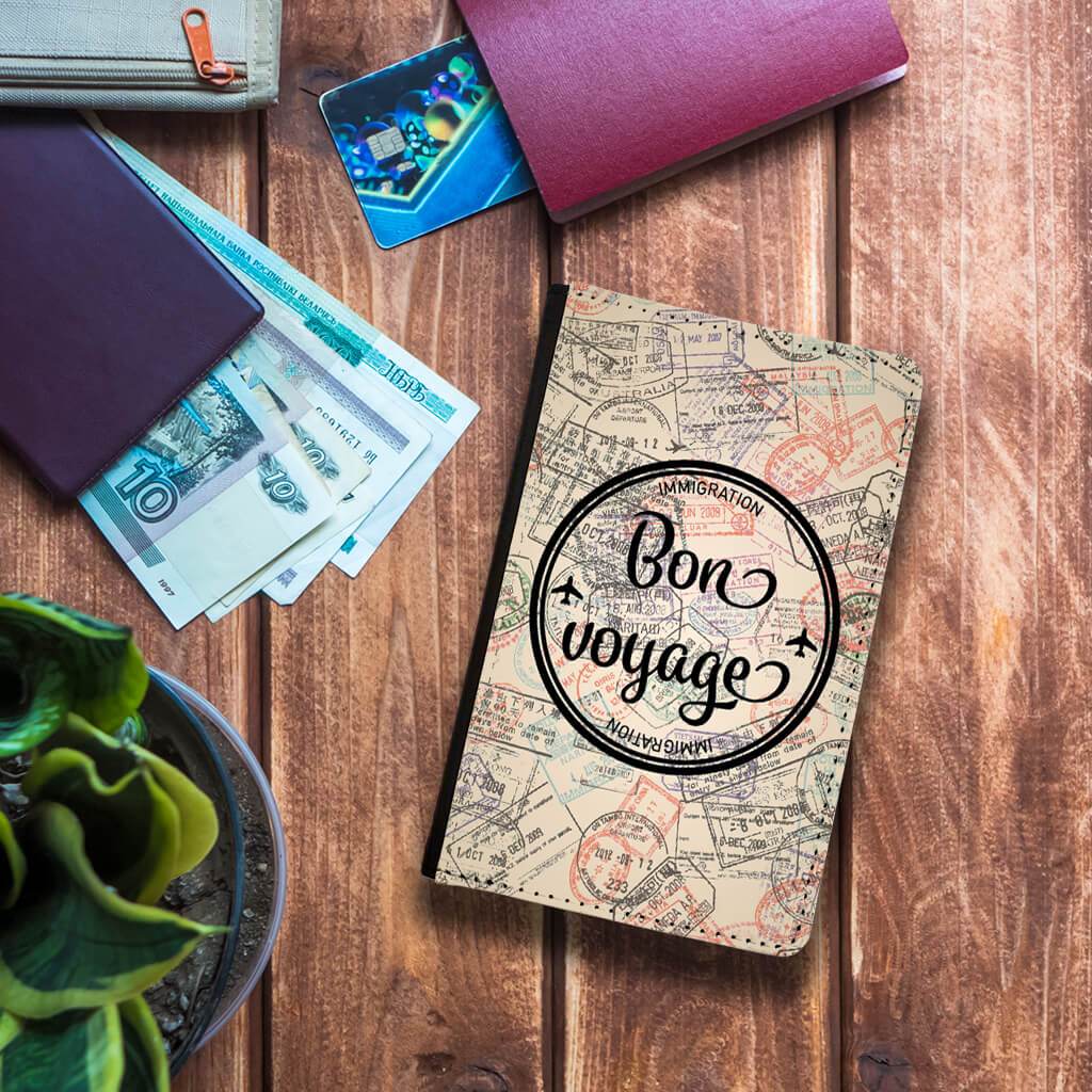 Bon Voyage passport holder