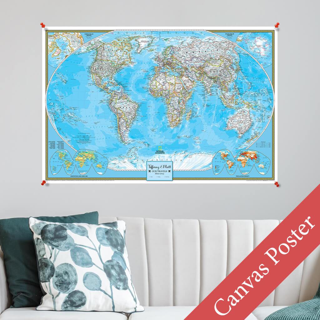 Classic World Canvas Poster