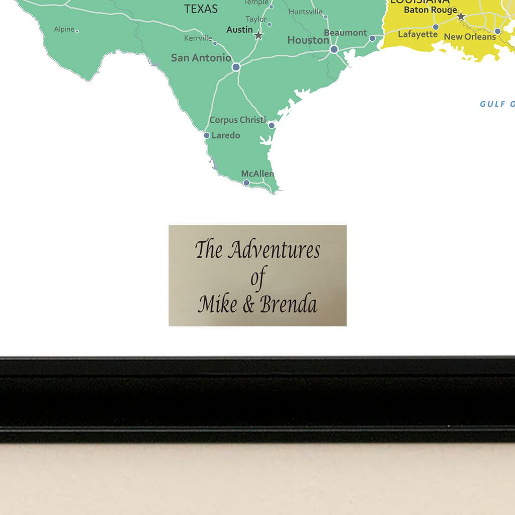 Personalized Plaque Location Closeup