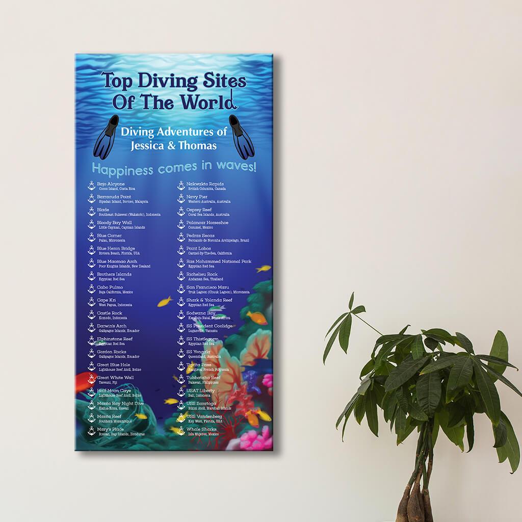 Main Image - Top Diving Sites of the World - Gallery Wrap Style
