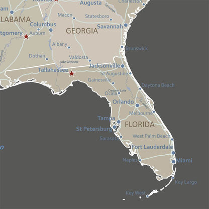 Closeup of South East Details
