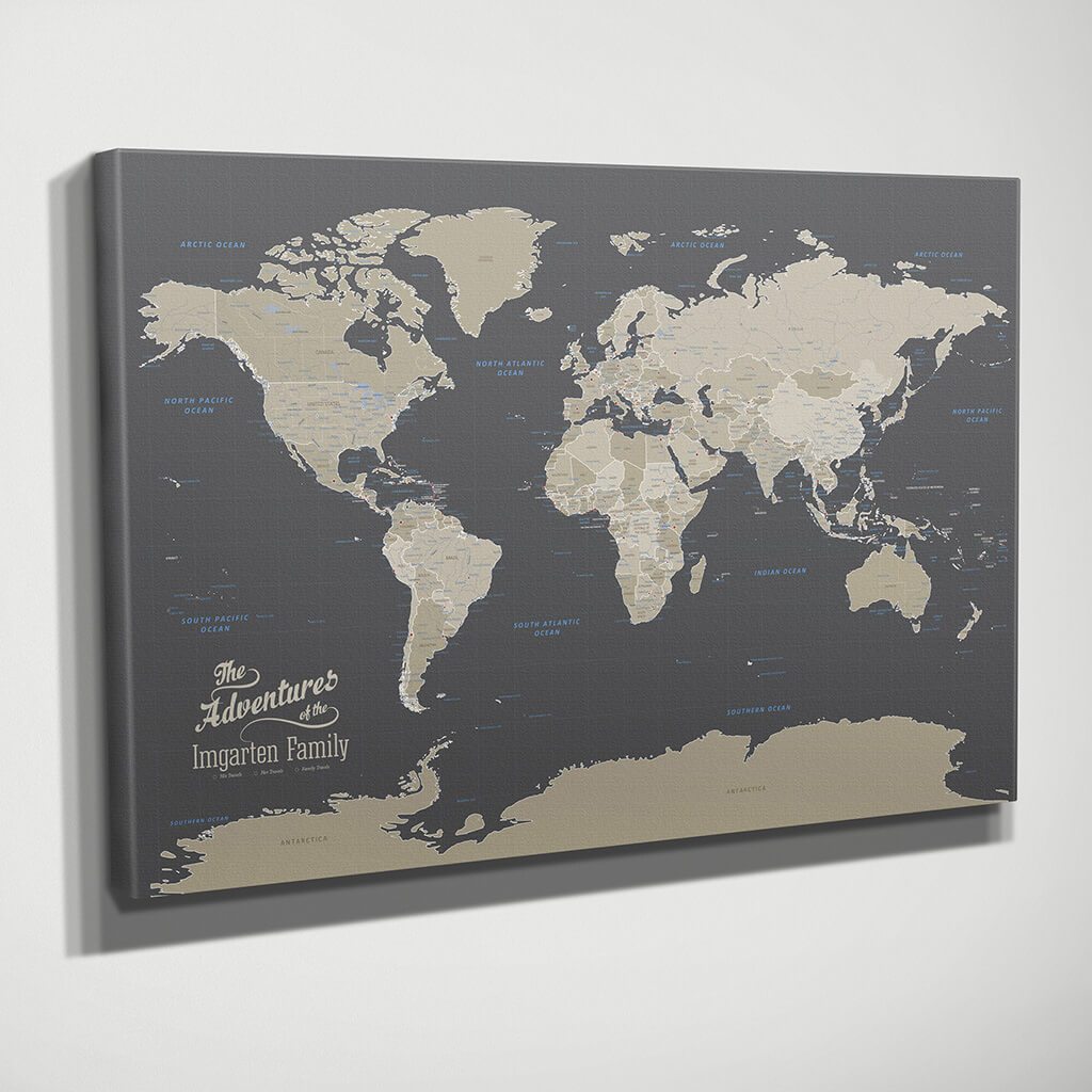 Gallery Wrapped Canvas Maps Modern - ETWorldSide U 2000x