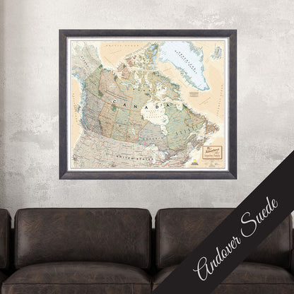 Canvas - Executive Canada Travel Map with Pins