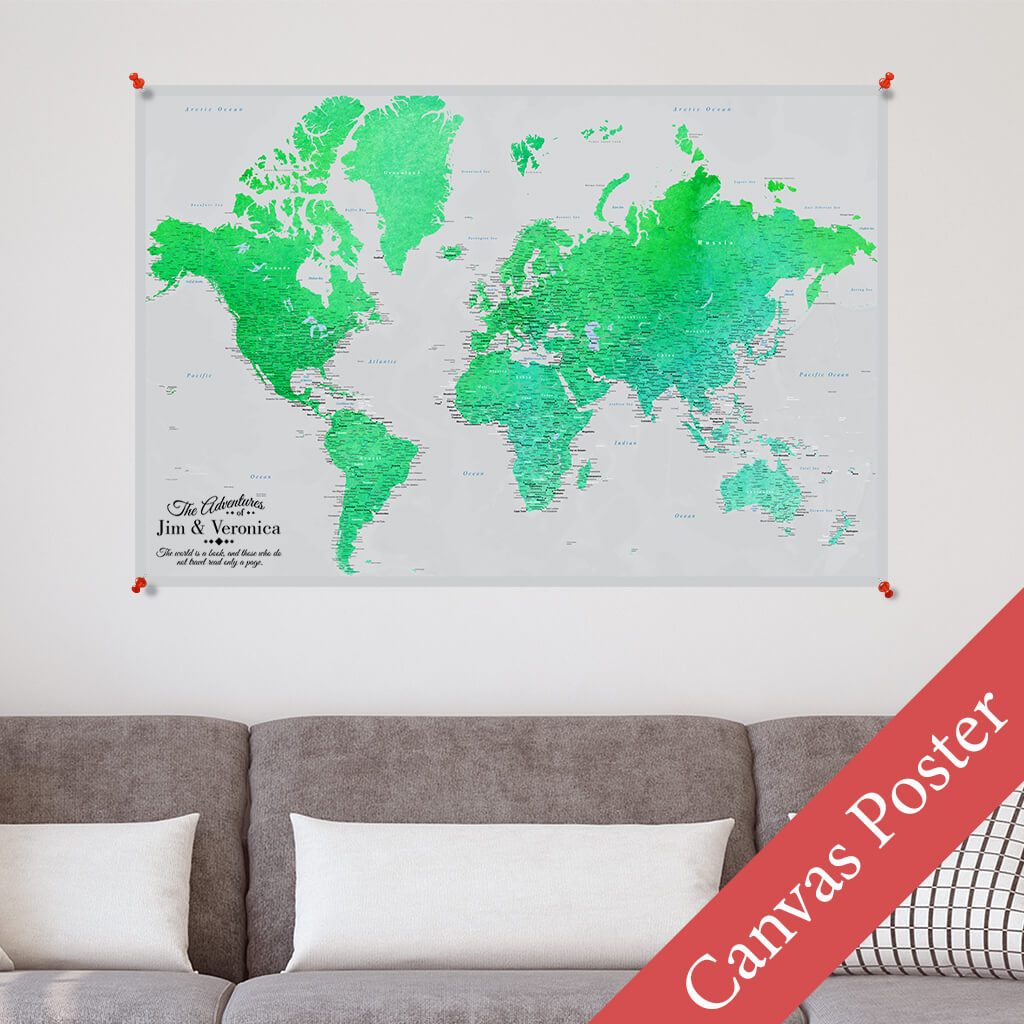 Enchanting Emerald World Canvas Poster